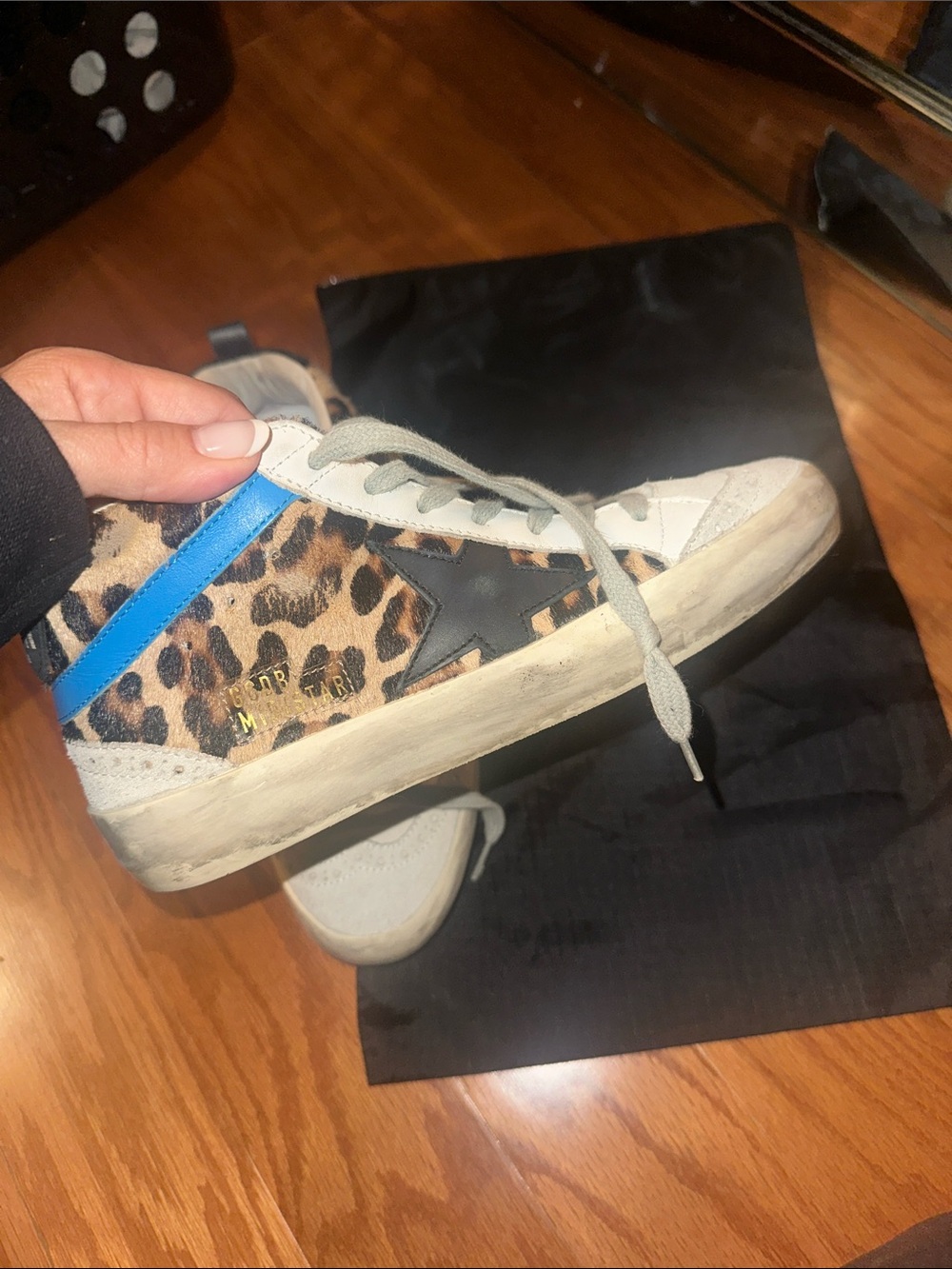 GOLDEN GOOSE Mid Star Haircalf & Leather Sneaker